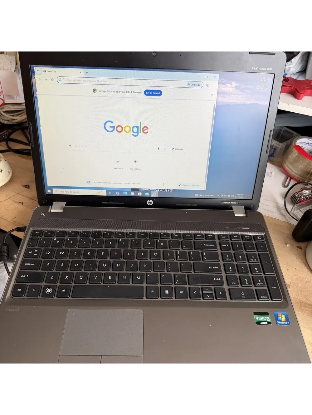 HP ProBook 4535s Laptop AMD Vision Pro Windows 7 Business Notebook w/ Charger